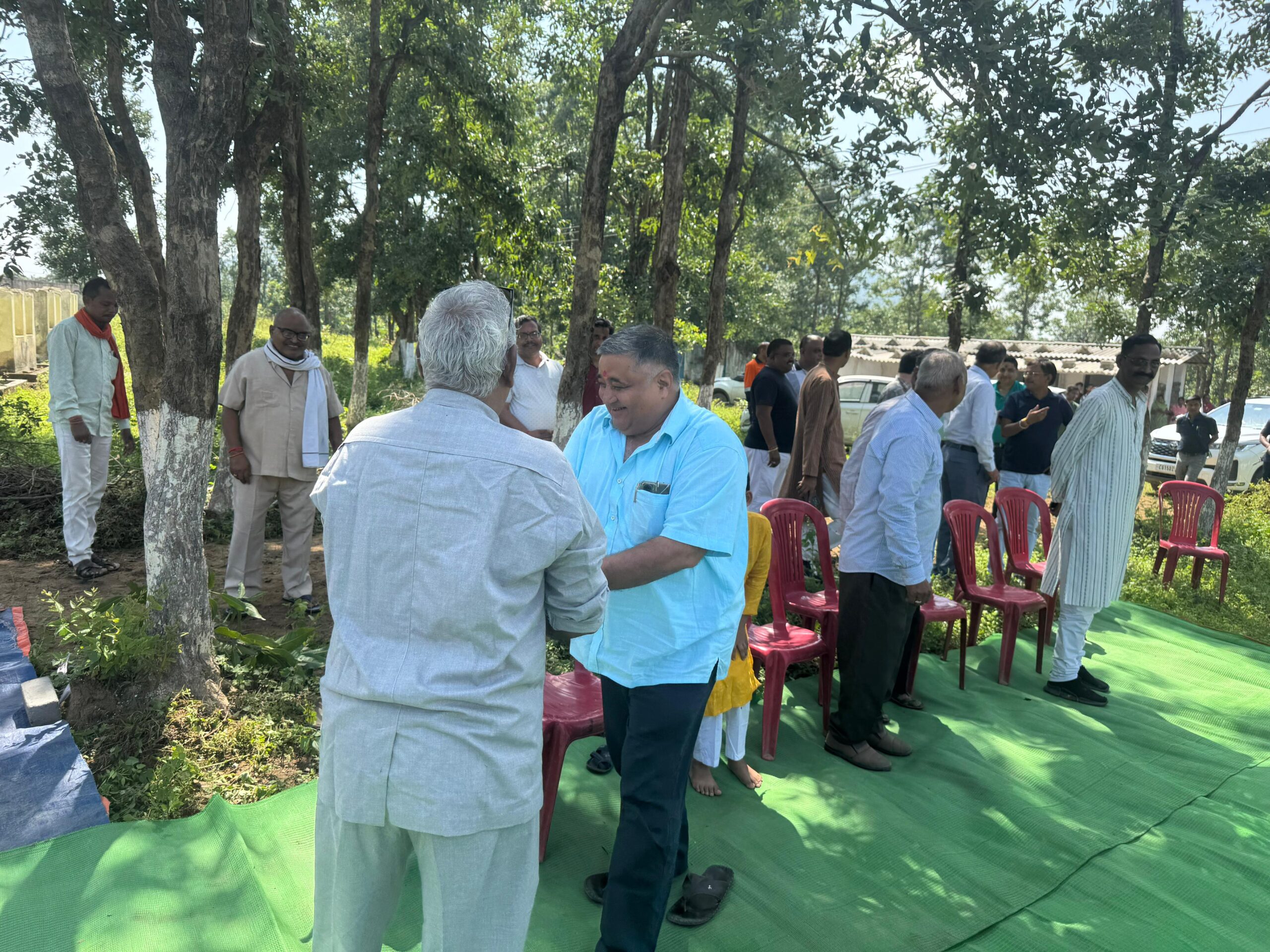 श्री श्याम गौशाला का विधायक राजेश अग्रवाल ने किया भूमि पूजन